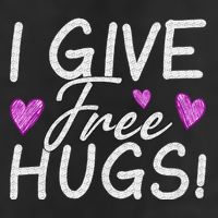 I Give Free Hugs 7 Panel Mesh Trucker Snapback Hat