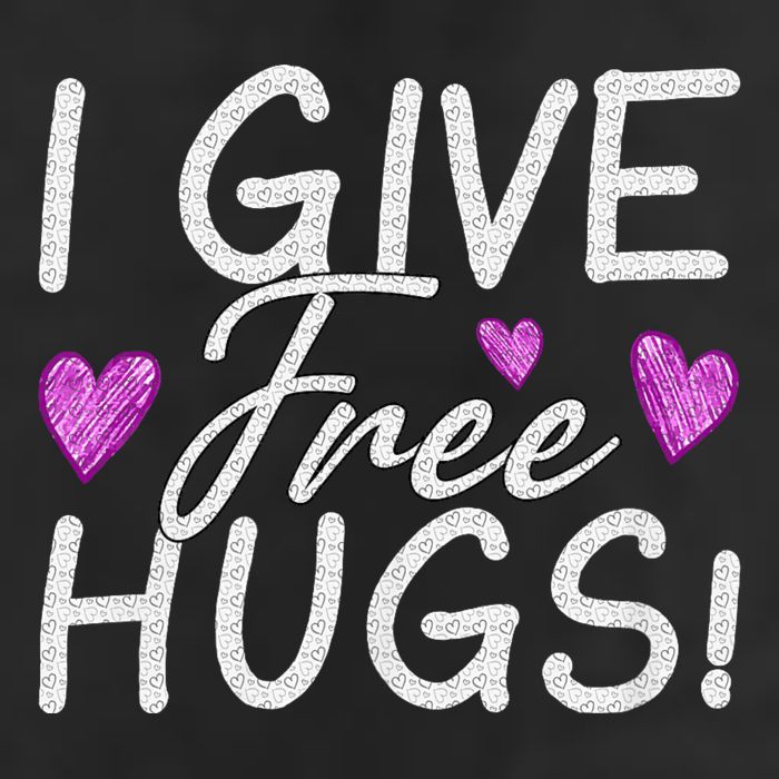 I Give Free Hugs 7 Panel Mesh Trucker Snapback Hat