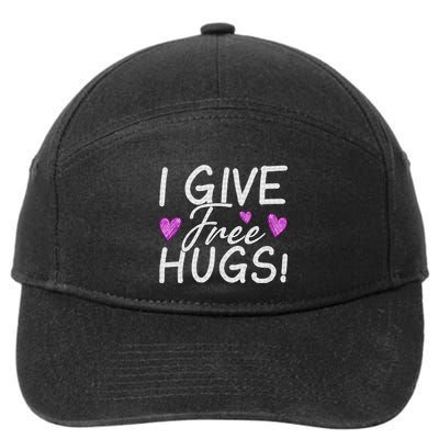 I Give Free Hugs 7-Panel Snapback Hat