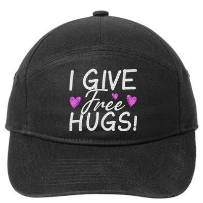 I Give Free Hugs 7-Panel Snapback Hat