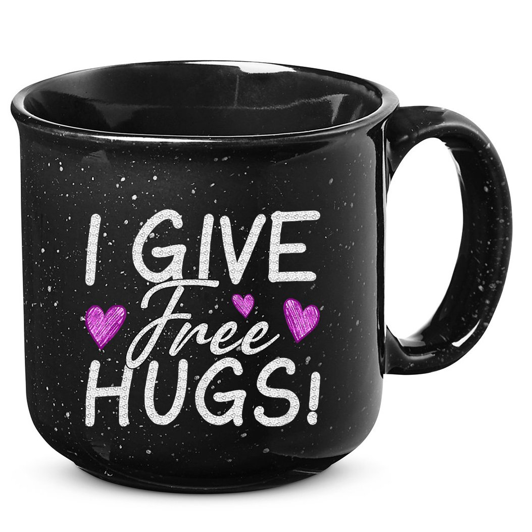 I Give Free Hugs 15oz Campfire Ceramic Mug