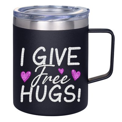 I Give Free Hugs 12oz Stainless Steel Coffee Mug