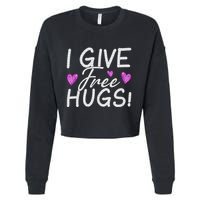 I Give Free Hugs Cropped Pullover Crew