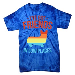 I've Got Friends In Low Places Pembroke Welsh Corgi Gift Tie-Dye T-Shirt