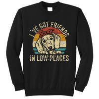 I've Got Friends In Low Places funny Dachshund Wiener Dog Sweatshirt