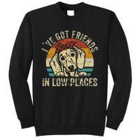 I've Got Friends In Low Places funny Dachshund Wiener Dog Tall Sweatshirt