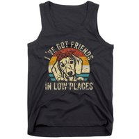 I've Got Friends In Low Places funny Dachshund Wiener Dog Tank Top