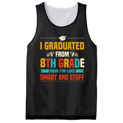 I Graduated From 8th Grade Now Im Like Mesh Reversible Basketball Jersey Tank