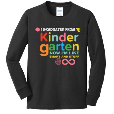 I Graduated From Kindergarten Kids Long Sleeve Shirt