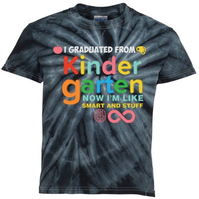 I Graduated From Kindergarten Kids Tie-Dye T-Shirt