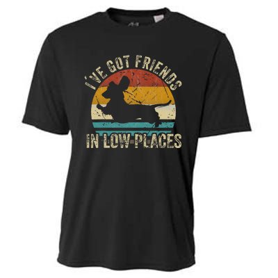 I've Got Friends In Low Places funny Dachshund Wiener Dog Cooling Performance Crew T-Shirt