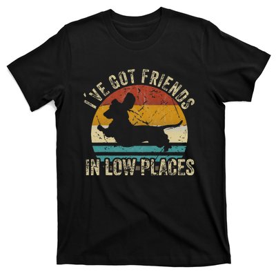 I've Got Friends In Low Places funny Dachshund Wiener Dog T-Shirt