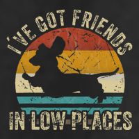 I've Got Friends In Low Places funny Dachshund Wiener Dog Adult Drive Performance Visor