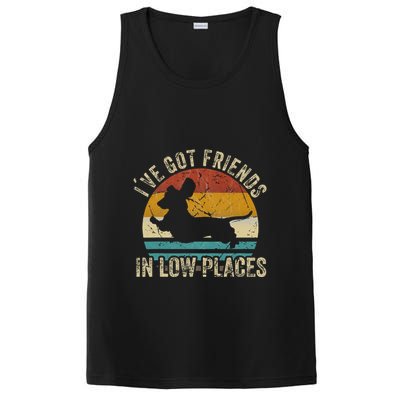 I've Got Friends In Low Places funny Dachshund Wiener Dog PosiCharge Competitor Tank