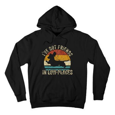 I've Got Friends In Low Places funny Dachshund Wiener Dog Tall Hoodie