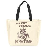 IVe Got Friends In Low Places Dachshund Zip Tote Bag