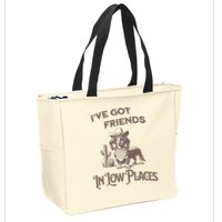 IVe Got Friends In Low Places Dachshund Zip Tote Bag