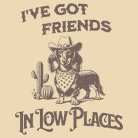 IVe Got Friends In Low Places Dachshund Zip Tote Bag