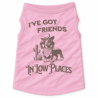 IVe Got Friends In Low Places Dachshund Doggie Tank