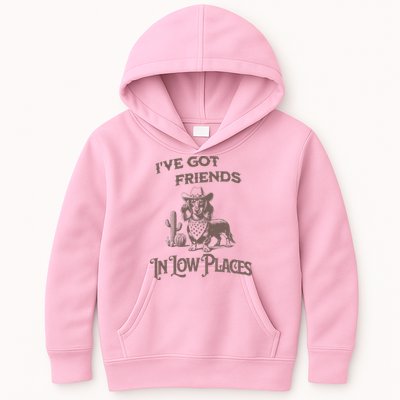 IVe Got Friends In Low Places Dachshund Kids Hoodie