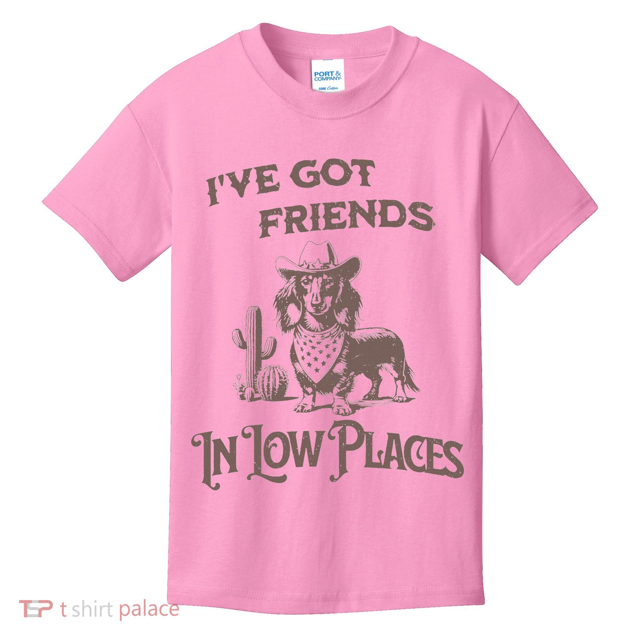 IVe Got Friends In Low Places Dachshund Kids T-Shirt