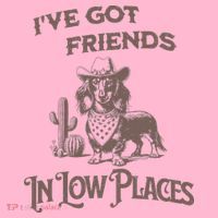 IVe Got Friends In Low Places Dachshund Kids T-Shirt