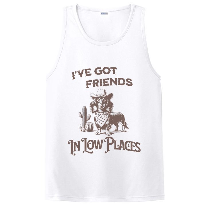IVe Got Friends In Low Places Dachshund PosiCharge Competitor Tank