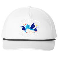 I Get Flappy When Im Happy Autism Awareness Day Snapback Five-Panel Rope Hat