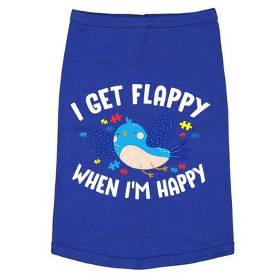 I Get Flappy When I'm Happy Autism Awareness Day Gift Meaningful Gift Doggie Tank