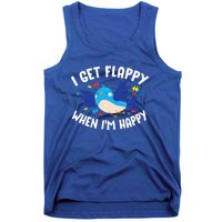 I Get Flappy When I'm Happy Autism Awareness Day Gift Meaningful Gift Tank Top