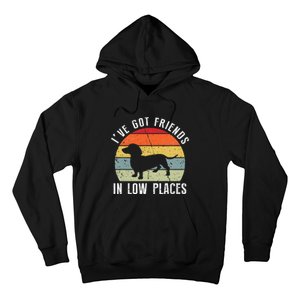 I've Got Friends In Low Places Dachshund Dog Hoodie