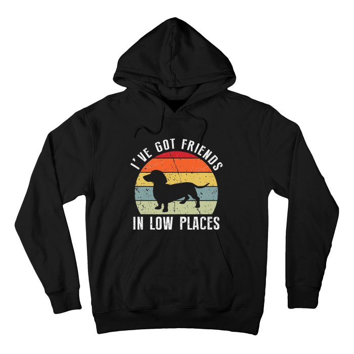 I've Got Friends In Low Places Dachshund Dog Hoodie