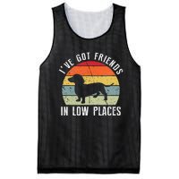 I've Got Friends In Low Places Dachshund Dog Mesh Reversible Basketball Jersey Tank