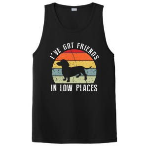 I've Got Friends In Low Places Dachshund Dog PosiCharge Competitor Tank