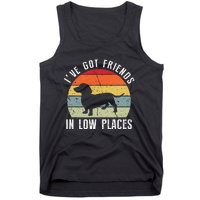 I've Got Friends In Low Places Dachshund Dog Tank Top