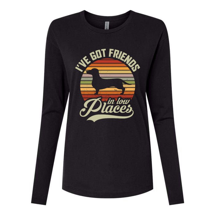 Ive Got Friends In Low Places Womens Cotton Relaxed Long Sleeve T-Shirt