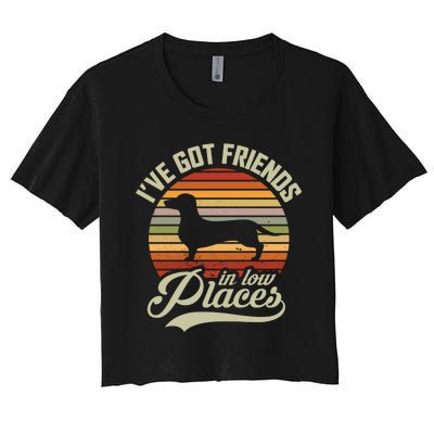 Ive Got Friends In Low Places Women's Crop Top Tee