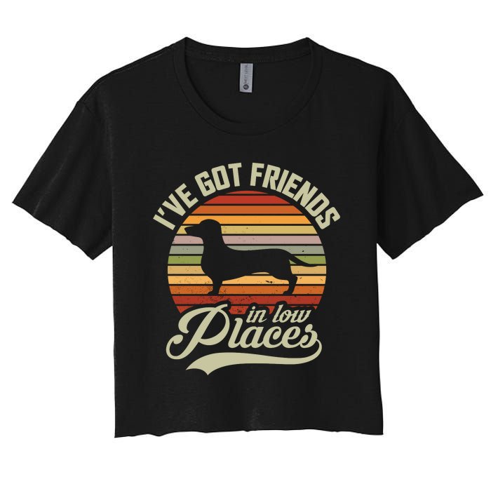 Ive Got Friends In Low Places Women's Crop Top Tee