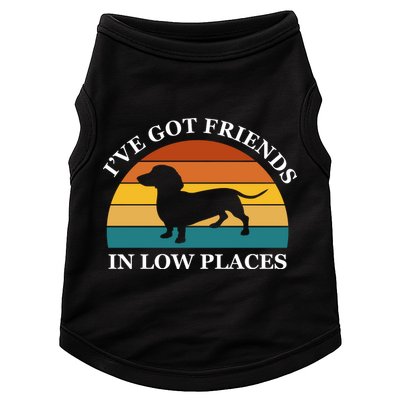 I've Got Friends In Low Places Dachshund Wiener Dog Funny Doggie Tank