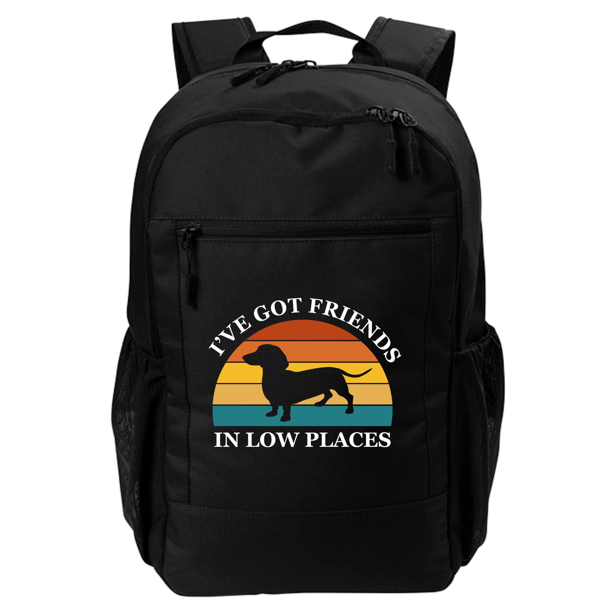 I've Got Friends In Low Places Dachshund Wiener Dog Funny Backpack