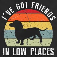 I've Got Friends In Low Places Dachshund Wiener Dog Cool Comfort Performance Bucket Hat