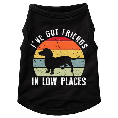 I've Got Friends In Low Places Dachshund Wiener Dog Doggie Tank