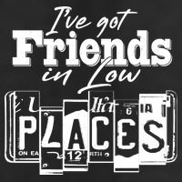 I've Got Friend In Low Places Travel Lover 7 Panel Mesh Trucker Snapback Hat