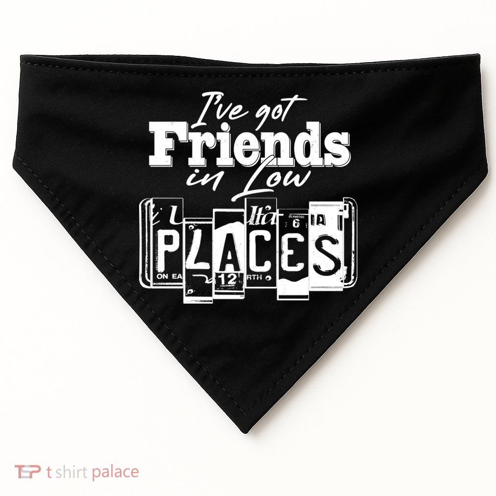 I've Got Friend In Low Places Travel Lover USA-Made Doggie Bandana