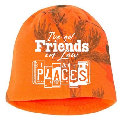 I've Got Friend In Low Places Travel Lover Kati - Camo Knit Beanie