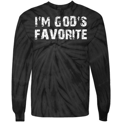 IM GodS Favorite Christian Religious Tie-Dye Long Sleeve Shirt