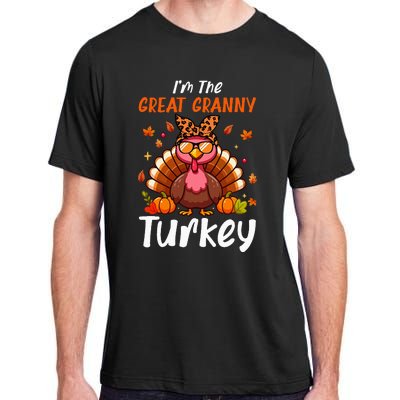 IM Great Granny Turkey Thanksgiving Proud Women Family Adult ChromaSoft Performance T-Shirt