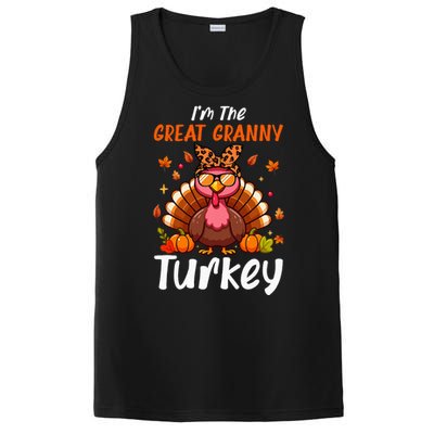 IM Great Granny Turkey Thanksgiving Proud Women Family PosiCharge Competitor Tank