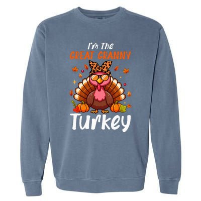 IM Great Granny Turkey Thanksgiving Proud Women Family Garment-Dyed Sweatshirt