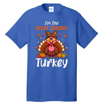 IM Great Granny Turkey Thanksgiving Proud Women Family Tall T-Shirt